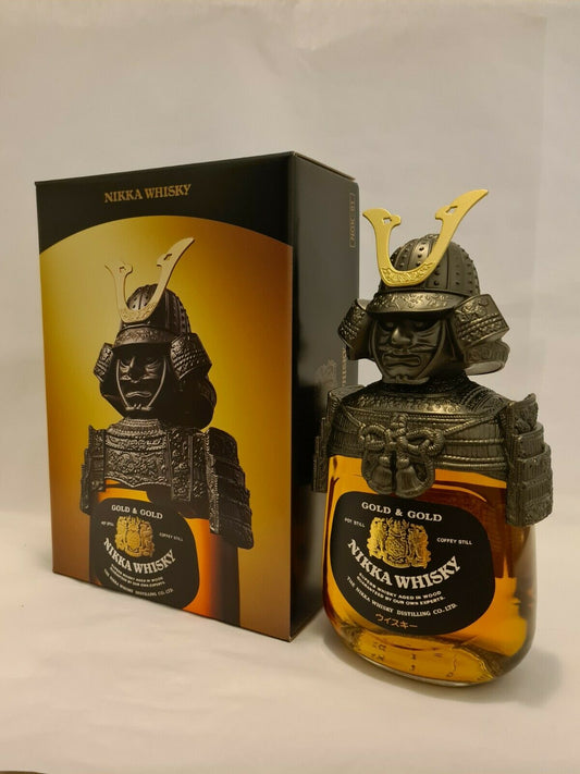 Nikka Gold & Gold Samurai Armour & Helmet Blended Japanese Whisky 750ml